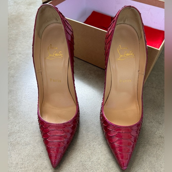“SUMMER SALE” Christian Louboutin So Kate 120 Python Pumps, 36 - Picture 4 of 5
